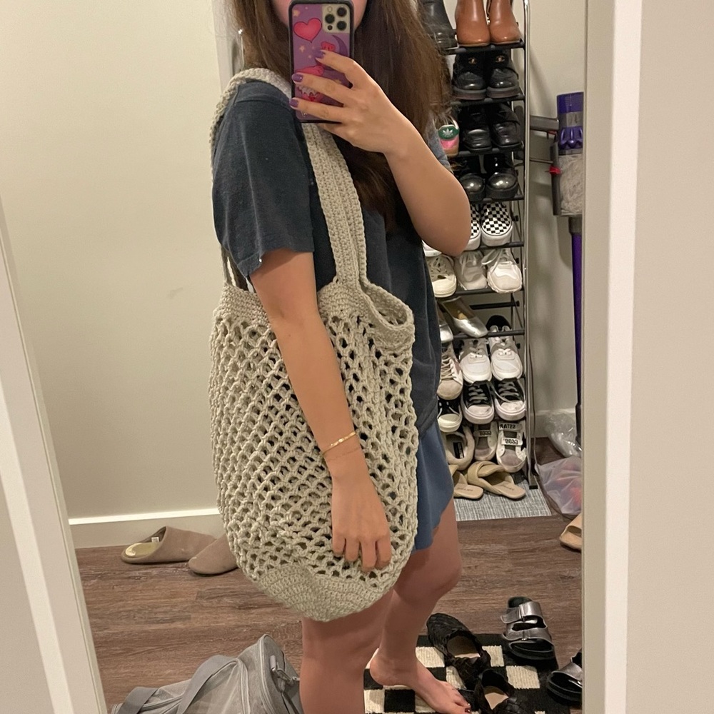 Knitted market net bag